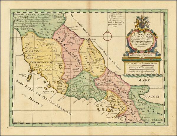 89-Southern Italy Map By Edward Wells