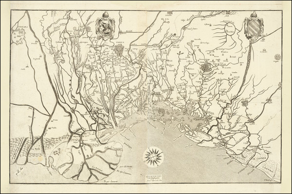 75-Northern Italy and Venice Map By Giovanni Mazza / Francesco Bertelli