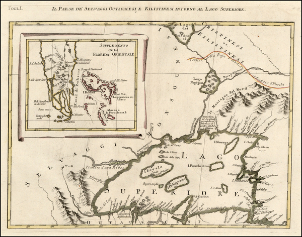 99-Florida, Midwest and Canada Map By Antonio Zatta