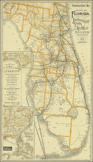 66-Florida Map By Matthews-Northrup & Co.