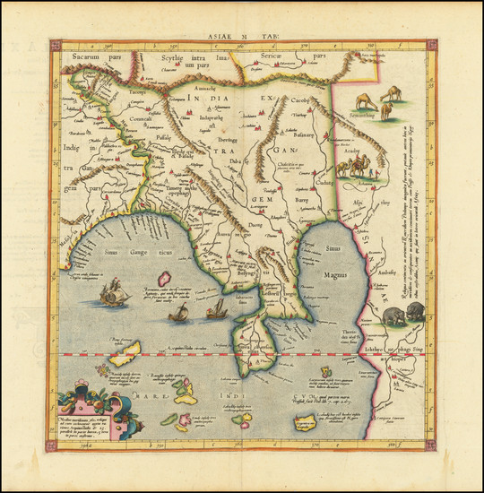 37-India and Southeast Asia Map By  Gerard Mercator