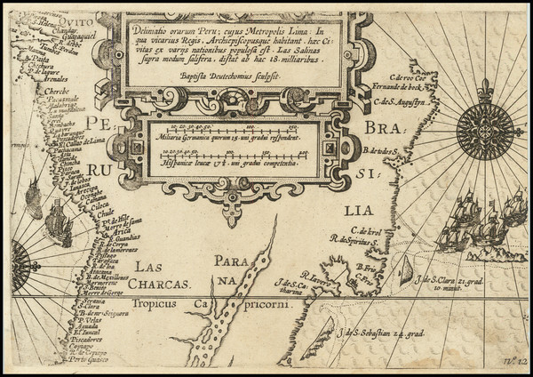 88-South America, Argentina, Chile, Brazil and Peru & Ecuador Map By Olivier Van Noort / Nicho