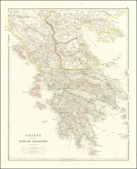 22-Greece Map By John Arrowsmith