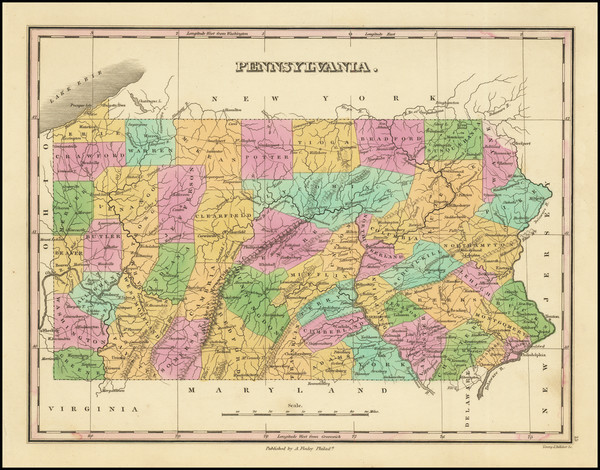 55-Pennsylvania Map By Anthony Finley