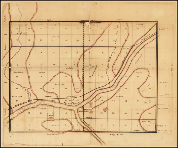 27-Illinois Map By A. J. Mathewson