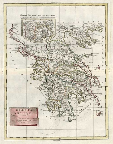 46-Europe, Turkey, Mediterranean, Balearic Islands and Greece Map By Antonio Zatta