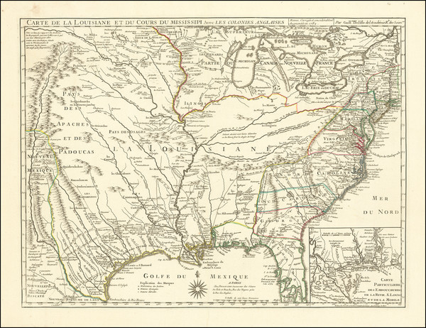 53-United States, South, Midwest and Southwest Map By Jean-Claude Dezauche