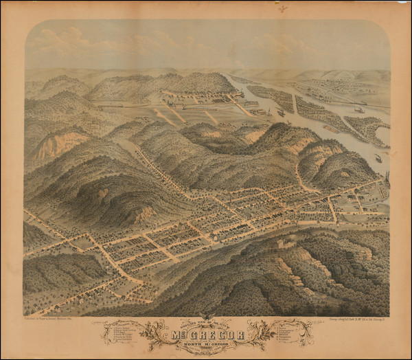 42-Iowa Map By Albert Ruger  &  J.J. Stoner