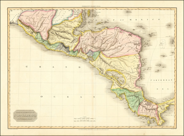 89-Mexico and Central America Map By John Pinkerton