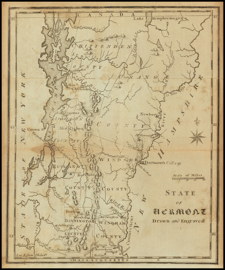 97-Vermont Map By Joseph Scott