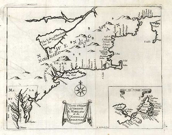 95-New England, Mid-Atlantic and Canada Map By Henri Justel