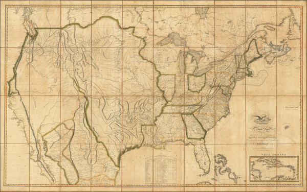 19-United States Map By John Melish