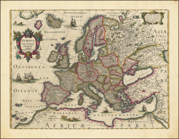 12-Europe Map By Henricus Hondius