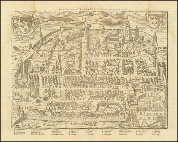 66-Other French Cities and Centre et Pays de la Loire Map By Francois De Belleforest