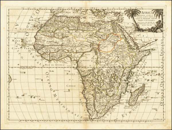 19-Africa Map By Giacomo Giovanni Rossi