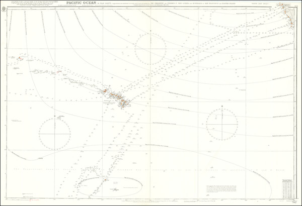 11-Pacific Ocean, Hawaii and Hawaii Map By British Admiralty