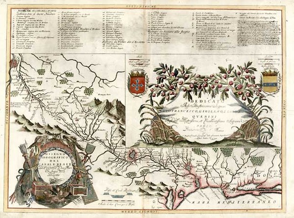 66-Europe and France Map By Vincenzo Maria Coronelli