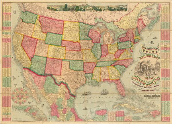 88-United States Map By Haasis & Lubrecht