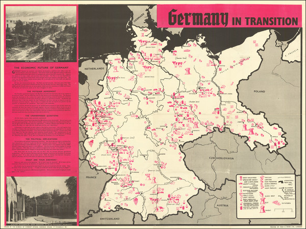 85-Holy Land and Germany Map By Bureau of Current Affairs