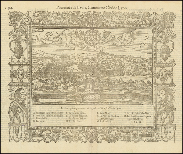 2-Sud et Alpes Française Map By Francois De Belleforest