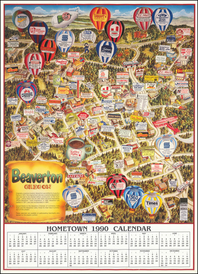 90-Oregon Map By Steve Mee  &  Marty Rowe