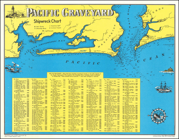 58-Oregon and Washington Map By James A. Gibbs