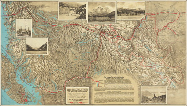 46-Alaska, Pictorial Maps and Canada Map By Canadian National Railway