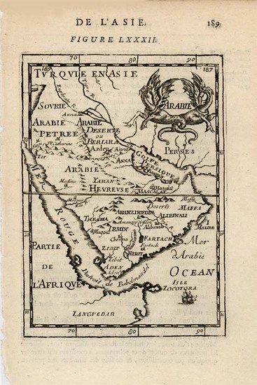 95-Asia and Middle East Map By Alain Manesson Mallet