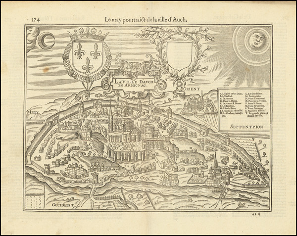 67-Grand Sud-Ouest Map By Francois De Belleforest