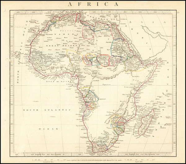 42-Africa Map By John Arrowsmith