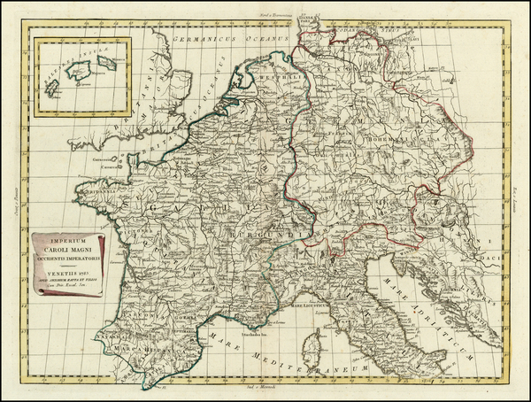 78-Europe, Europe, Mediterranean and Balearic Islands Map By Antonio Zatta