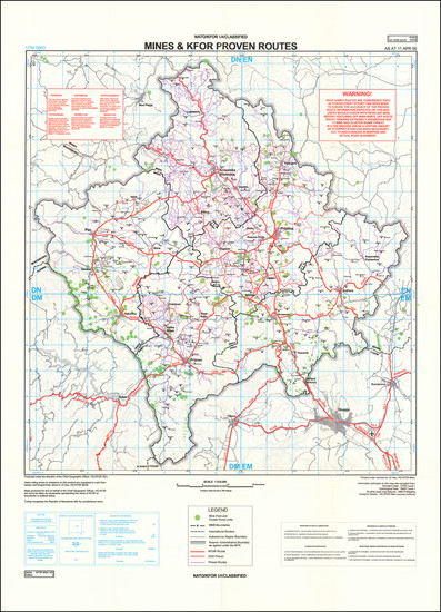 52-Balkans Map By Chief Geographic Officer, HQ KFOR