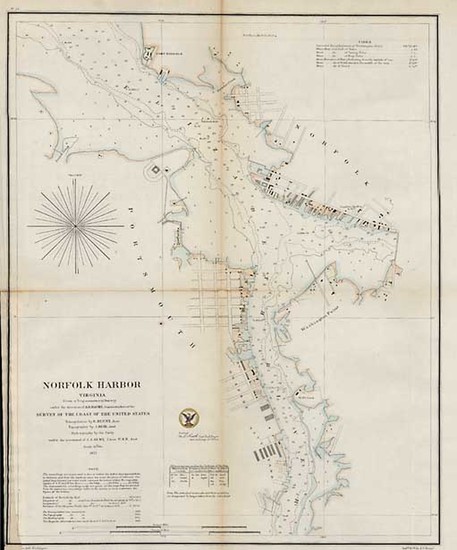 55-Mid-Atlantic and Southeast Map By U.S. Coast Survey