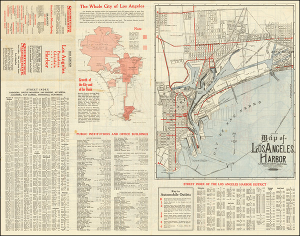 20-Los Angeles Map By The Clason Map Company