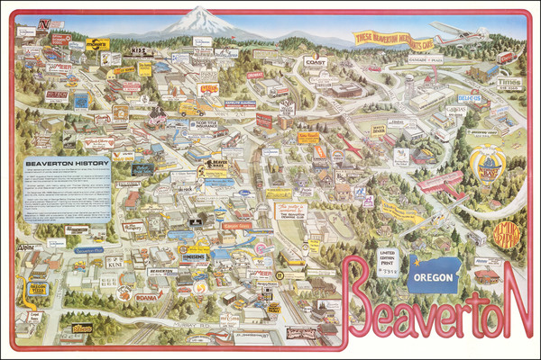 94-Oregon Map By D. Schmieding