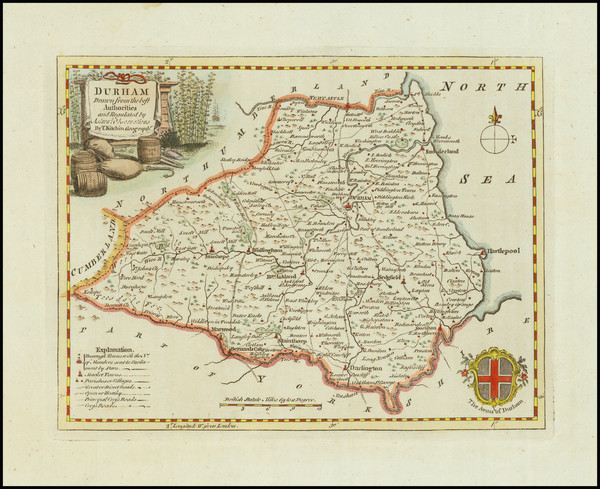 51-British Counties Map By Thomas Kitchin