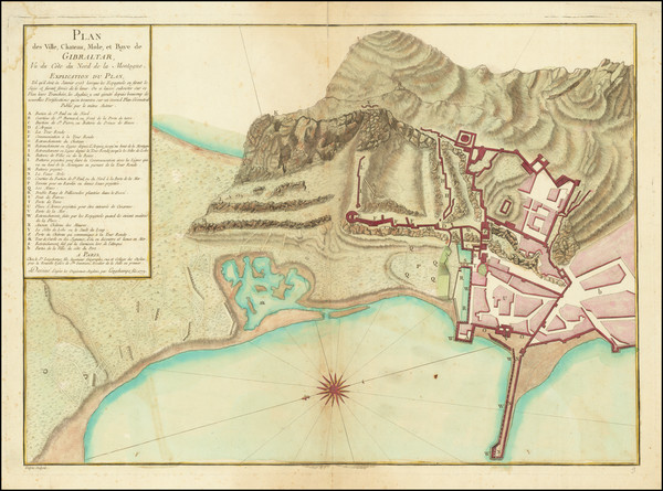 56-Gibraltar Map By S.G. Longchamps