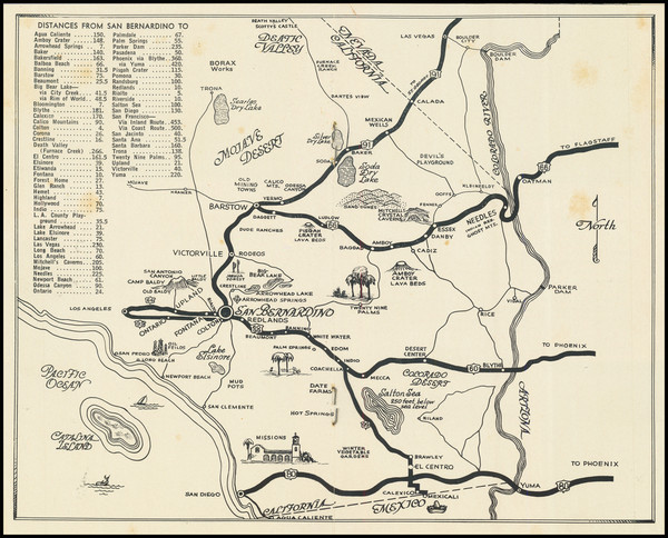 21-Los Angeles and Other California Cities Map By Desert-Mountain-Valley Club