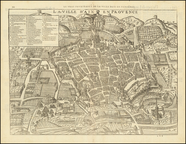 90-Other French Cities Map By Francois De Belleforest