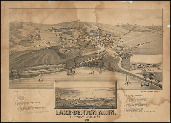 11-Minnesota Map By J.J. Stoner / Beck & Pauli / Henry Wellge