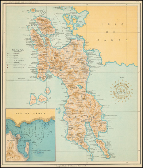 34-Philippines Map By Hoen & Co.