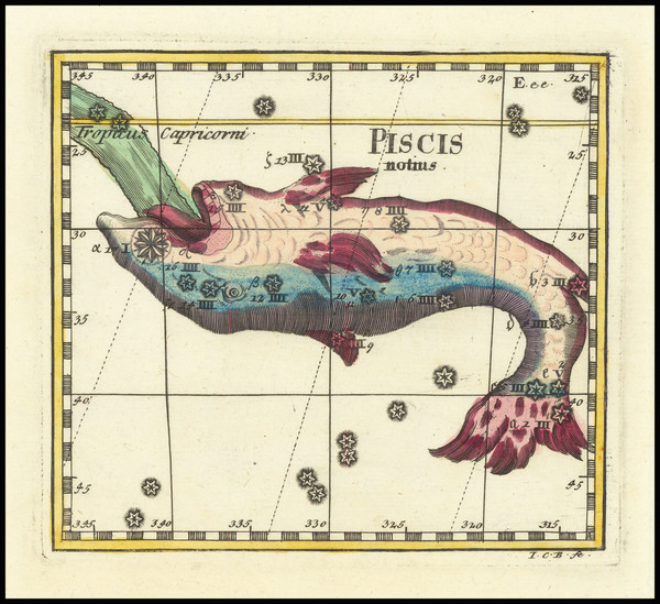 38-Celestial Maps Map By Corbinianus Thomas