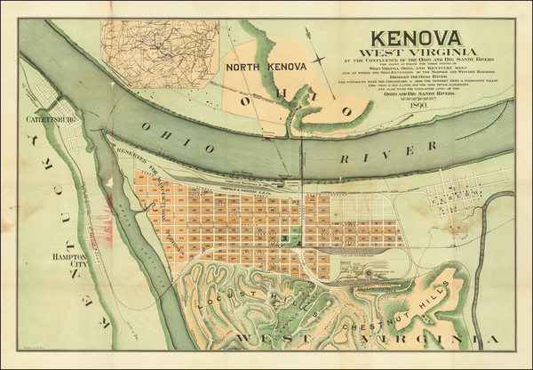 9-West Virginia Map By The Century Company