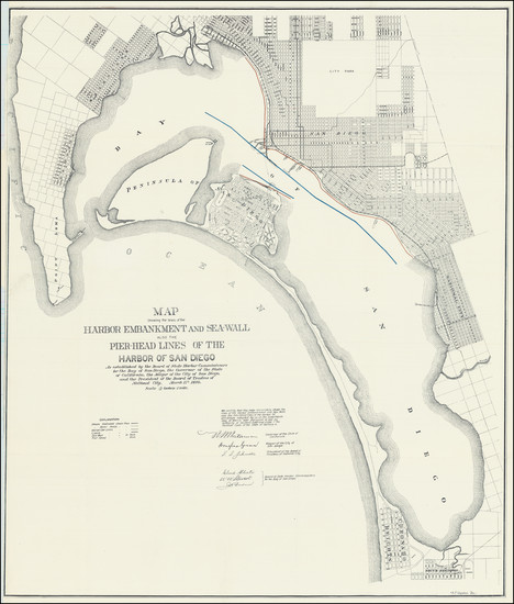 5-San Diego Map By A. F. Crowell