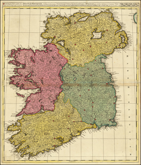 81-Ireland Map By Gerard & Leonard Valk