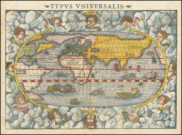 37-World Map By Sebastian Munster