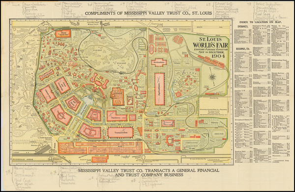 66-Missouri Map By Woodward & Tiernan Printing Company