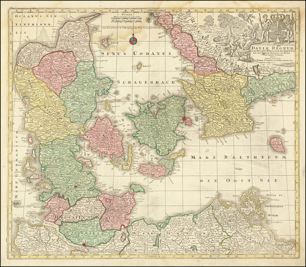 2-Sweden and Denmark Map By Tobias Conrad Lotter