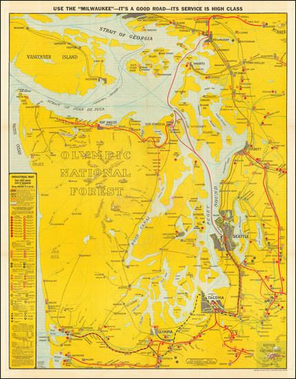 4-Washington Map By J. H. Ginet