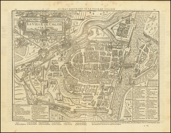 64-Other French Cities Map By Francois De Belleforest